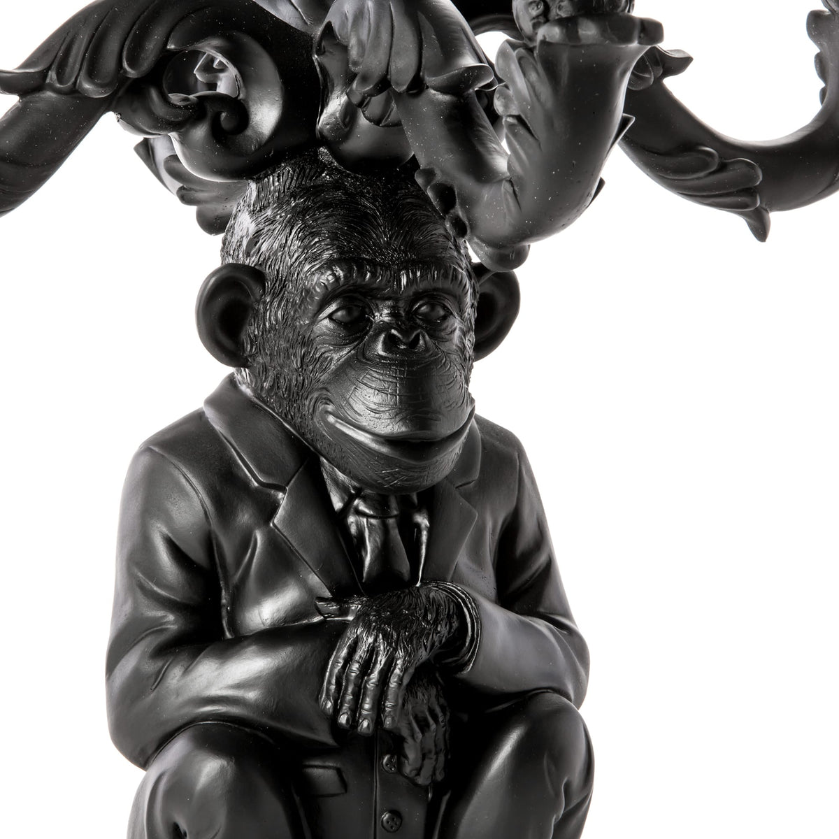 Bougeoir Burlesque chimpanzé noir de Selab - Seletti-vue 2-The Woods Gallery