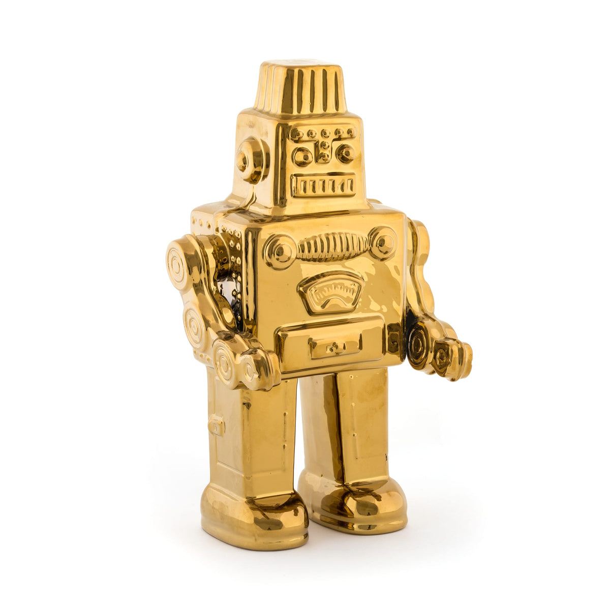 Robot Memorabilia Gold de Selab + Alessandro Zambelli - Seletti-vue 4-The Woods Gallery