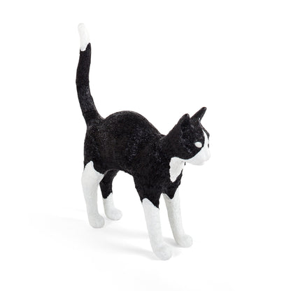 Lampe Jobby The Cat Noir et Blanc de Studio Job - Seletti-vue 5-The Woods Gallery