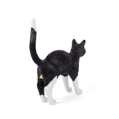 Lampe Jobby The Cat Noir et Blanc de Studio Job - Seletti-vue 8-The Woods Gallery