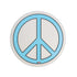 Miroir rond Blow Peace de Studio Job - Seletti-miroir rond, signe de paix bleu à pois imprimé au centre-Seletti