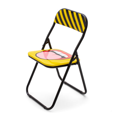 Chaise pliante Blow Tongue de Studio Job - Seletti-vue 3-The Woods Gallery