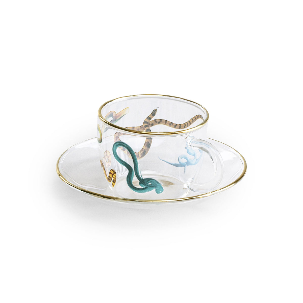 Tasse à café et soucoupe Snakes de ToiletPaper - Seletti-vue 2-The Woods Gallery
