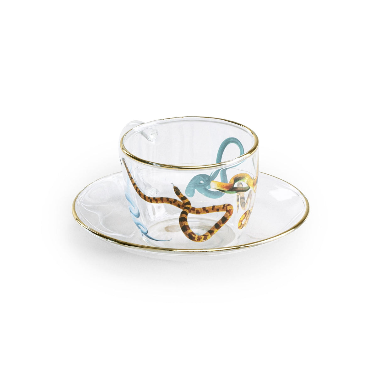 Tasse à café et soucoupe Snakes de ToiletPaper - Seletti-vue 3-The Woods Gallery