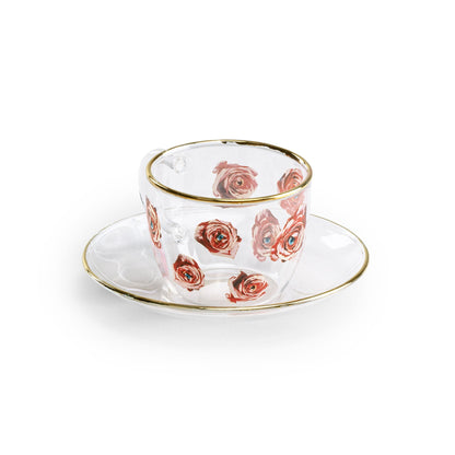 Tasse à café et soucoupe Roses de ToiletPaper - Seletti-vue 3-The Woods Gallery