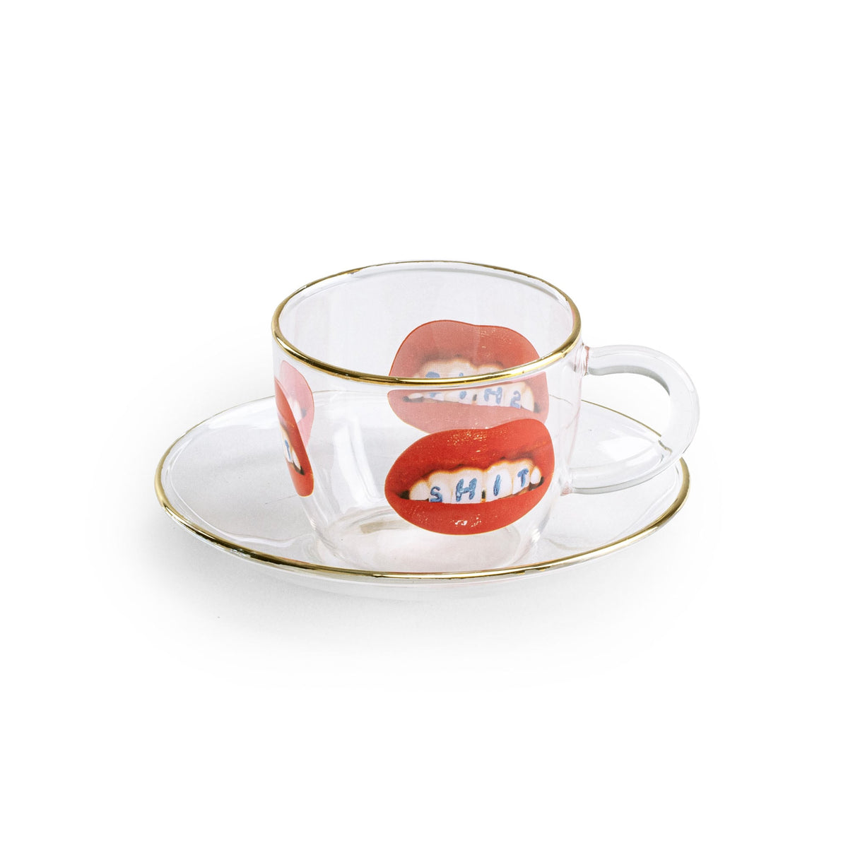 Tasse à café et soucoupe Shit de ToiletPaper - Seletti-vue 1-The Woods Gallery