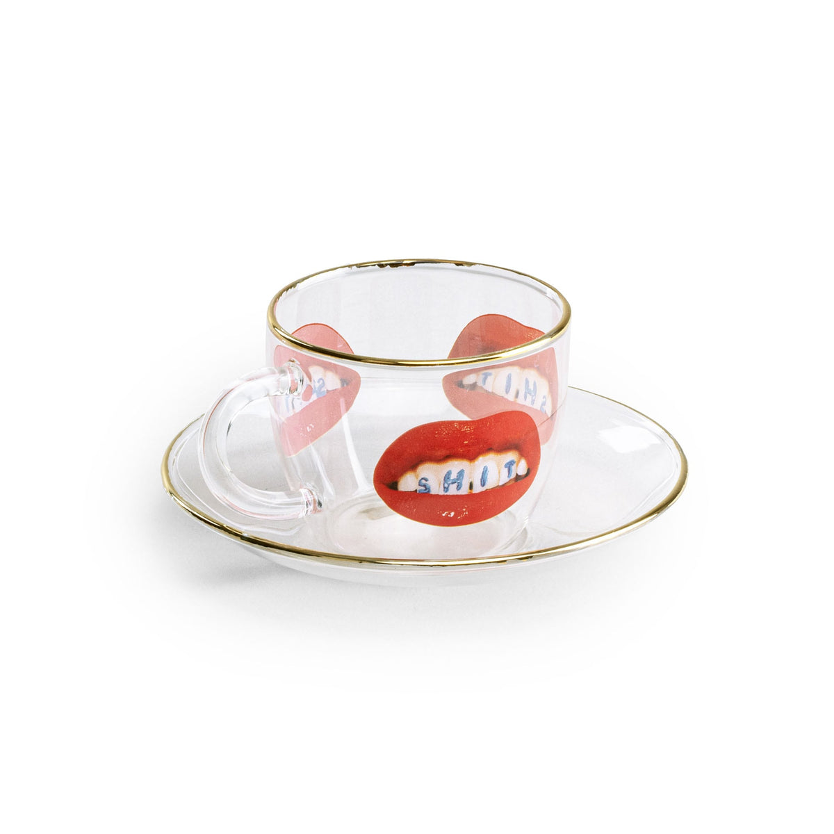 Tasse à café et soucoupe Shit de ToiletPaper - Seletti-vue 4-The Woods Gallery