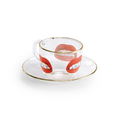 Tasse à café et soucoupe Shit de ToiletPaper - Seletti-vue 3-The Woods Gallery