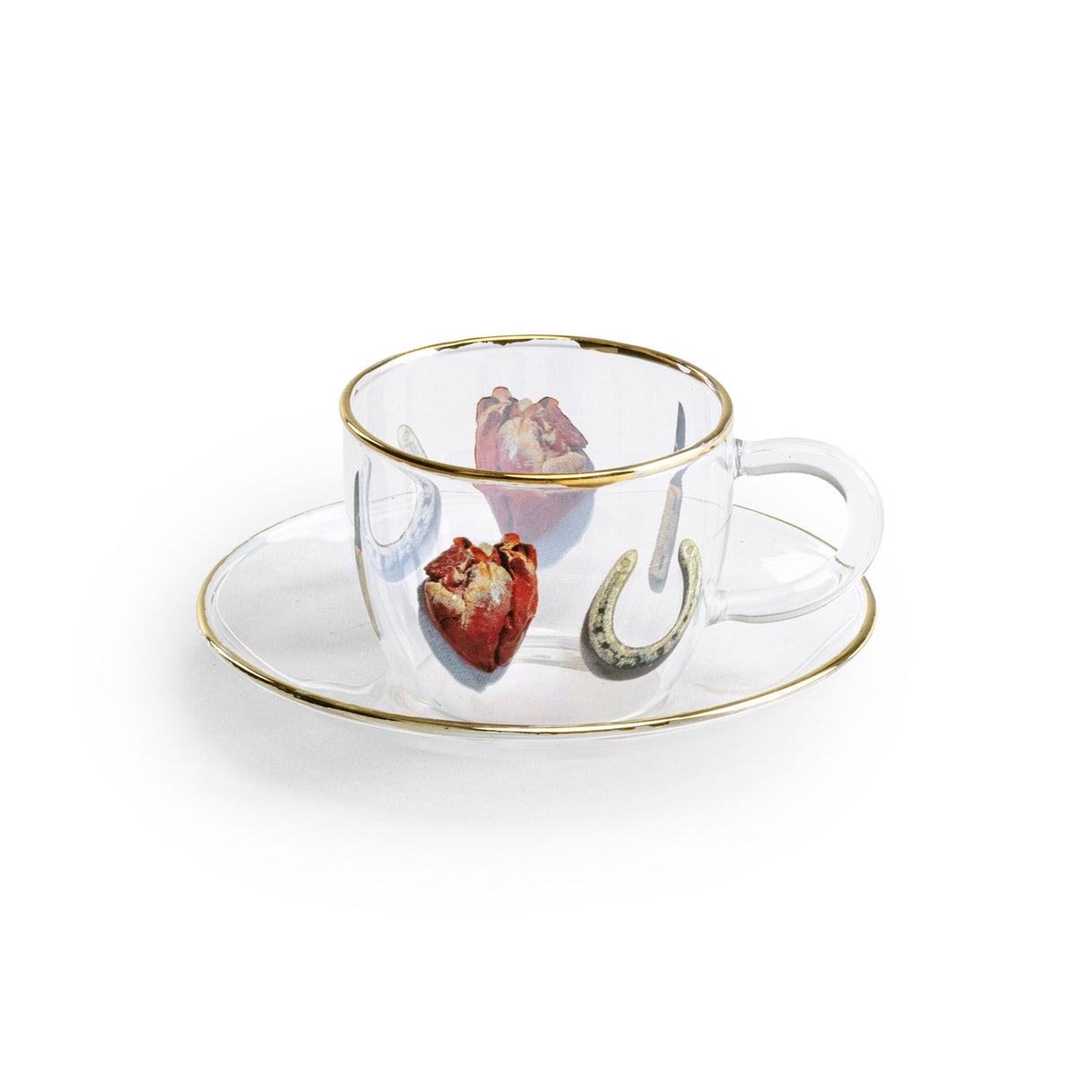 Tasse à café et soucoupe I Love You de ToiletPaper - Seletti-vue 1-The Woods Gallery