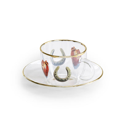 Tasse à café et soucoupe I Love You de ToiletPaper - Seletti-vue 2-The Woods Gallery