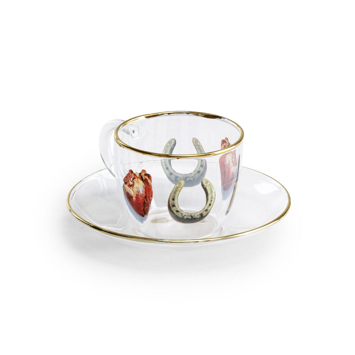 Tasse à café et soucoupe I Love You de ToiletPaper - Seletti-vue 3-The Woods Gallery
