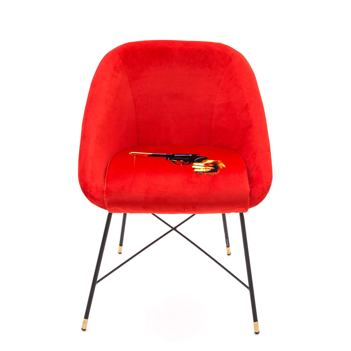 Chaise rembourrée Revolver de ToiletPaper - Seletti-vue 1-The Woods Gallery