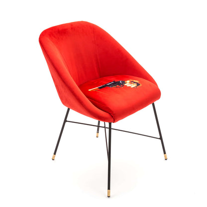 Chaise rembourrée Revolver de ToiletPaper - Seletti-vue 2-The Woods Gallery