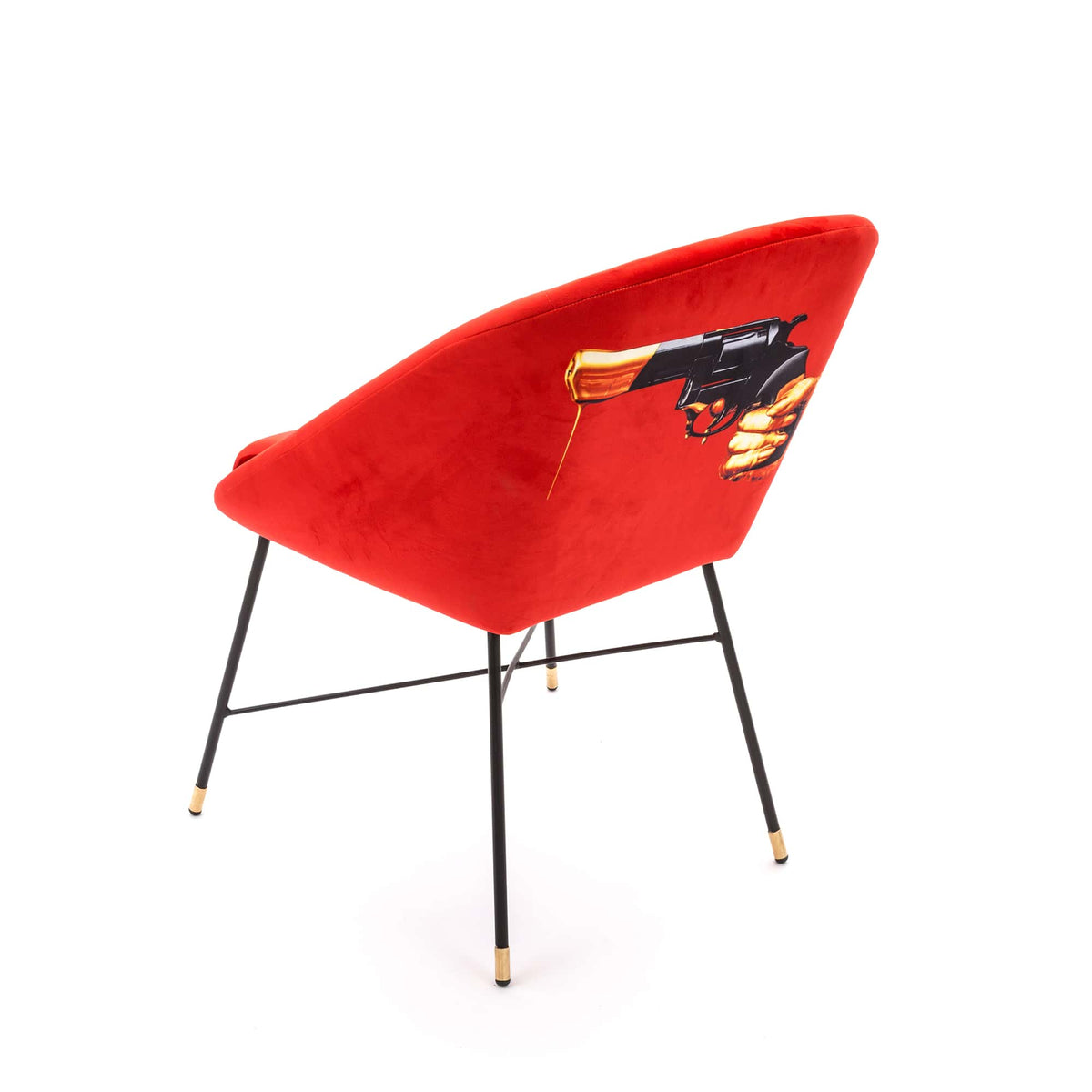 Chaise rembourrée Revolver de ToiletPaper - Seletti-vue 4-The Woods Gallery