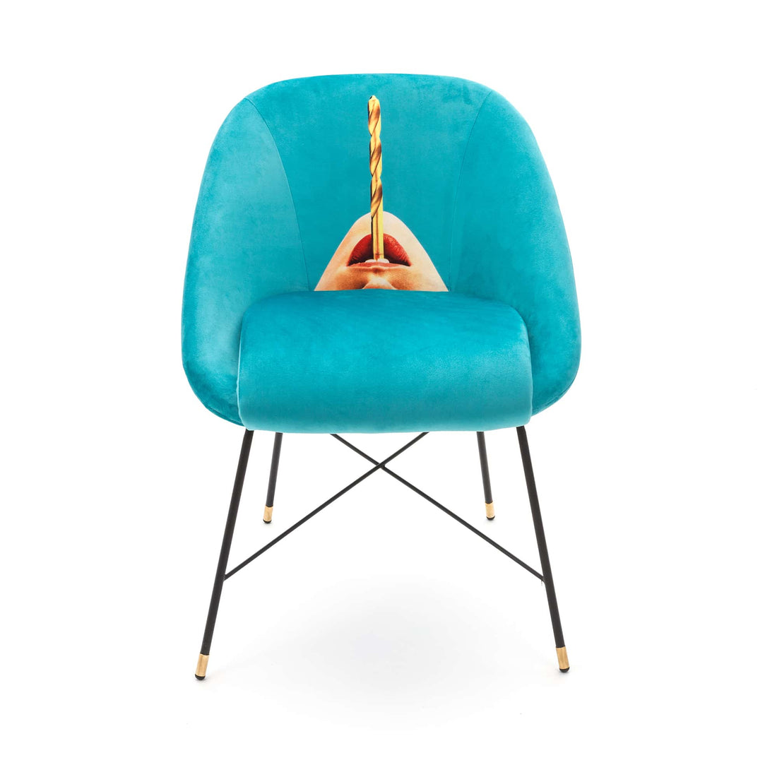 Chaise rembourrée Drill de ToiletPaper - Seletti-vue 1-The Woods Gallery