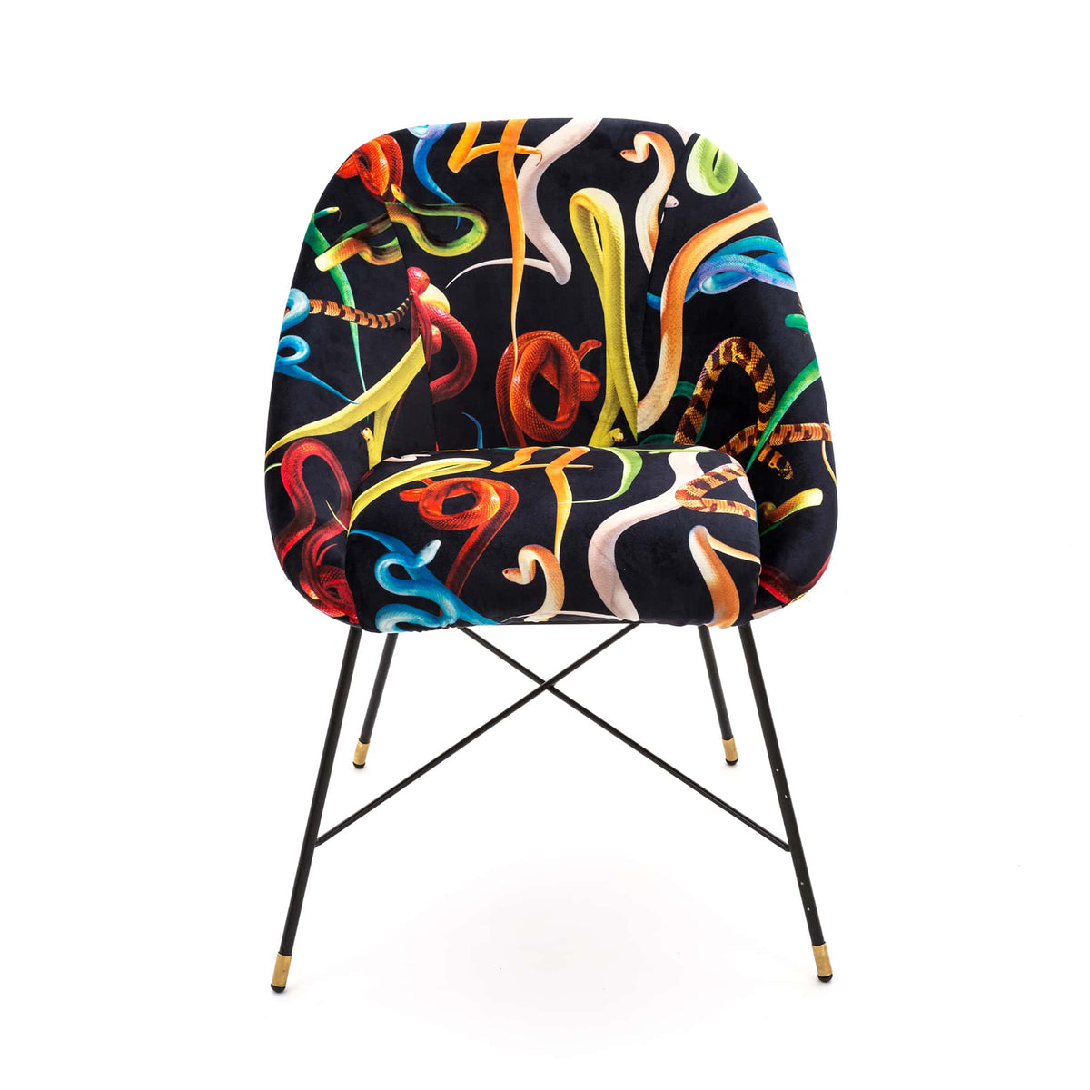 Chaise rembourrée Snakes de ToiletPaper - Seletti-vue 1-The Woods Gallery