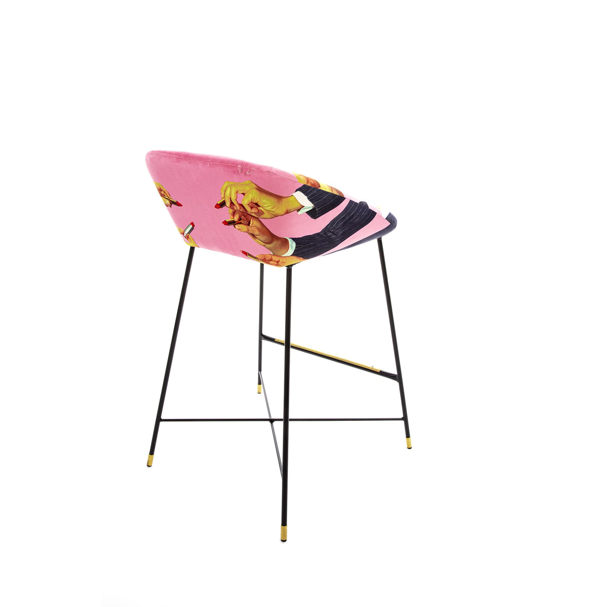 Tabouret haut Pink Lipsticks de ToiletPaper - Seletti-vue 4-The Woods Gallery