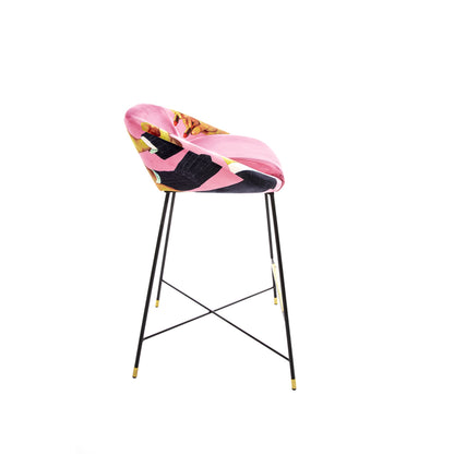Tabouret haut Pink Lipsticks de ToiletPaper - Seletti-vue 3-The Woods Gallery