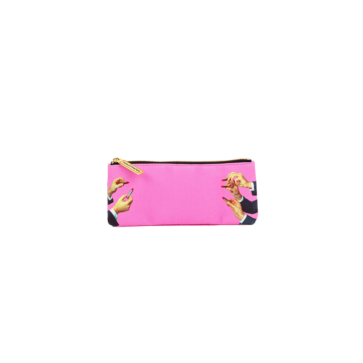 Pochette Lipsticks Pink 21x9 cm de ToiletPaper - Seletti-vue 1-The Woods Gallery