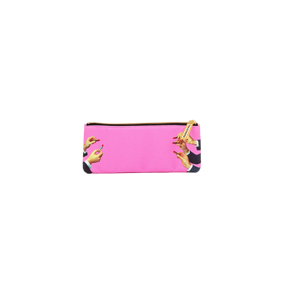 Pochette Lipsticks Pink 21x9 cm de ToiletPaper - Seletti-vue 3-The Woods Gallery