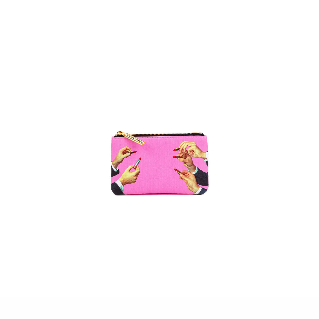 Porte-monnaie Lipsticks Pink de ToiletPaper - Seletti-vue 1-The Woods Gallery