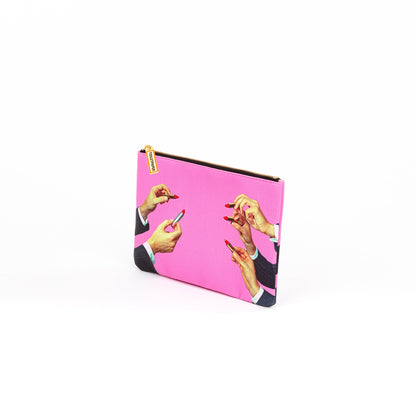 Trousse Lipsticks Pink 21x15,5 cm de ToiletPaper - Seletti-vue 3-The Woods Gallery