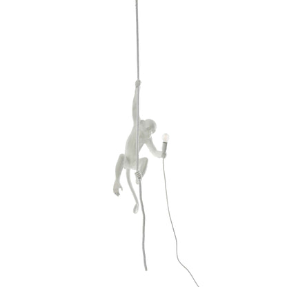 Suspension Monkey Lamp With Rope de Marcantonio - Seletti-Blanc-The Woods Gallery