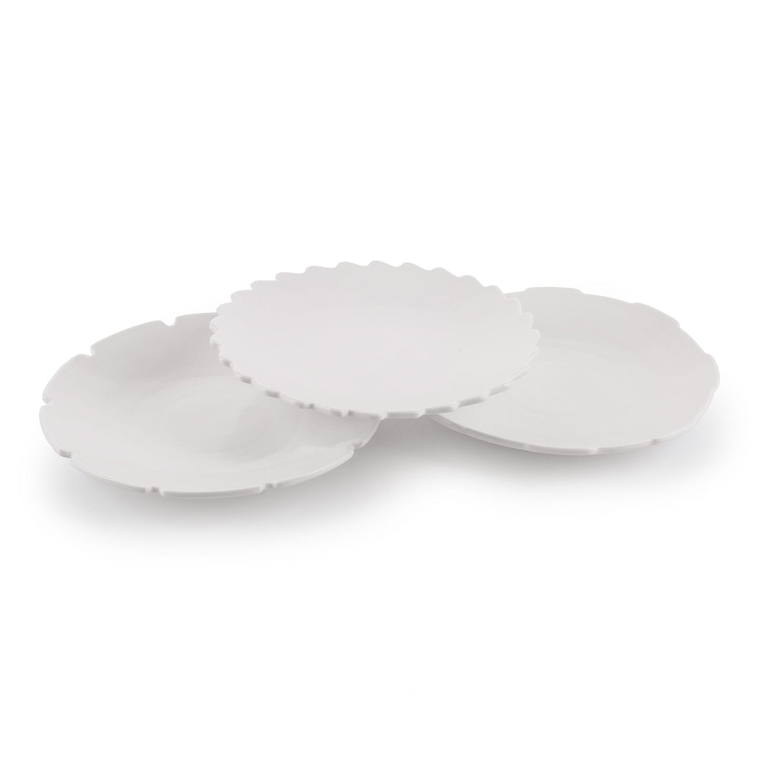 Lot de 3 assiettes à dessert Machine Collection de Diesel Living - Seletti-les trois pièces assorties, vues de trois quarts-Seletti