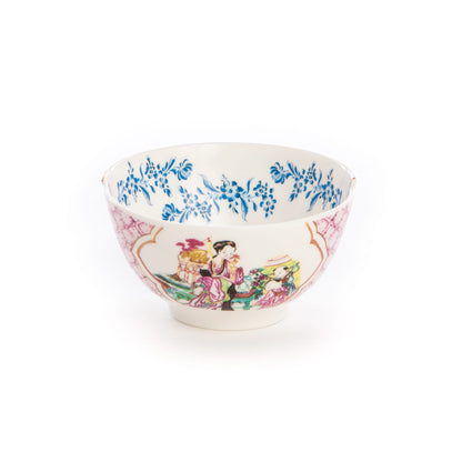Coupelles Hybrid Cloe de CTRLZAK - Seletti-coupelle au décor floral rose et personnages-Seletti