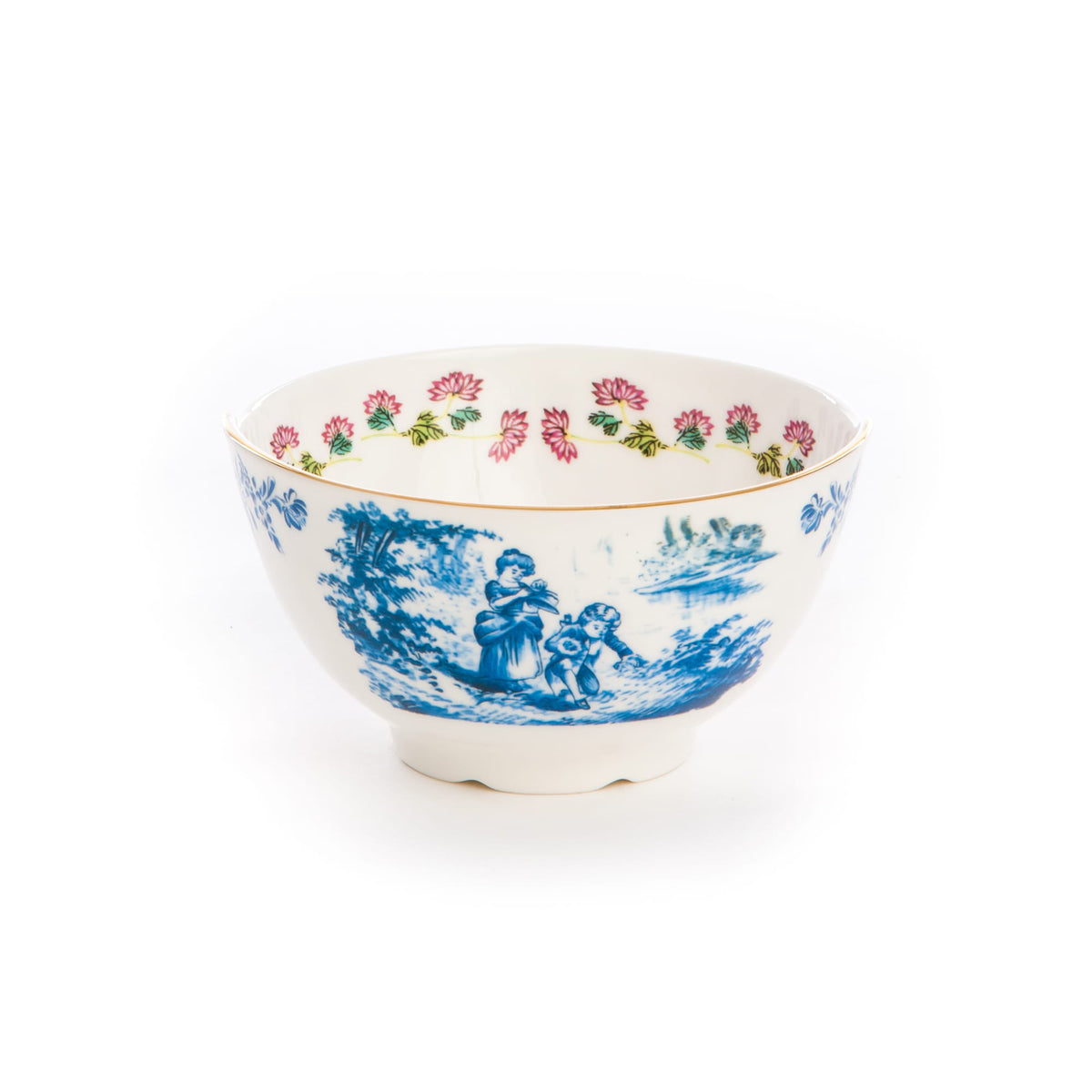 Coupelles Hybrid Cloe de CTRLZAK - Seletti-coupelle au décor bleu et blanc de paysage-Seletti