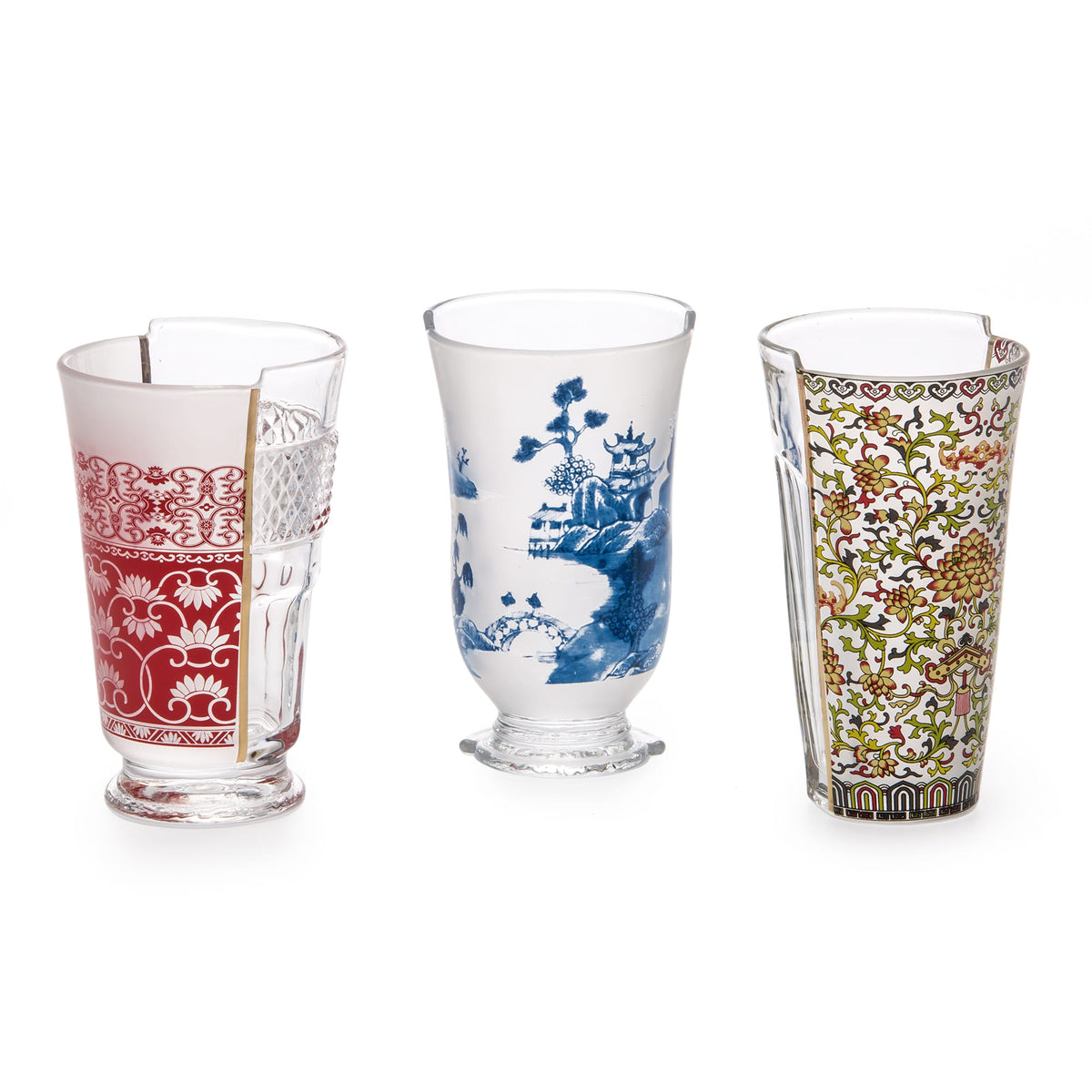 Lot de 3 verres Hybrid Clarice de CTRLZAK - Seletti-vue 1-The Woods Gallery