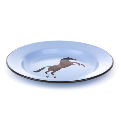 Assiette émaillée Horse de ToiletPaper - Seletti-vue 2-The Woods Gallery