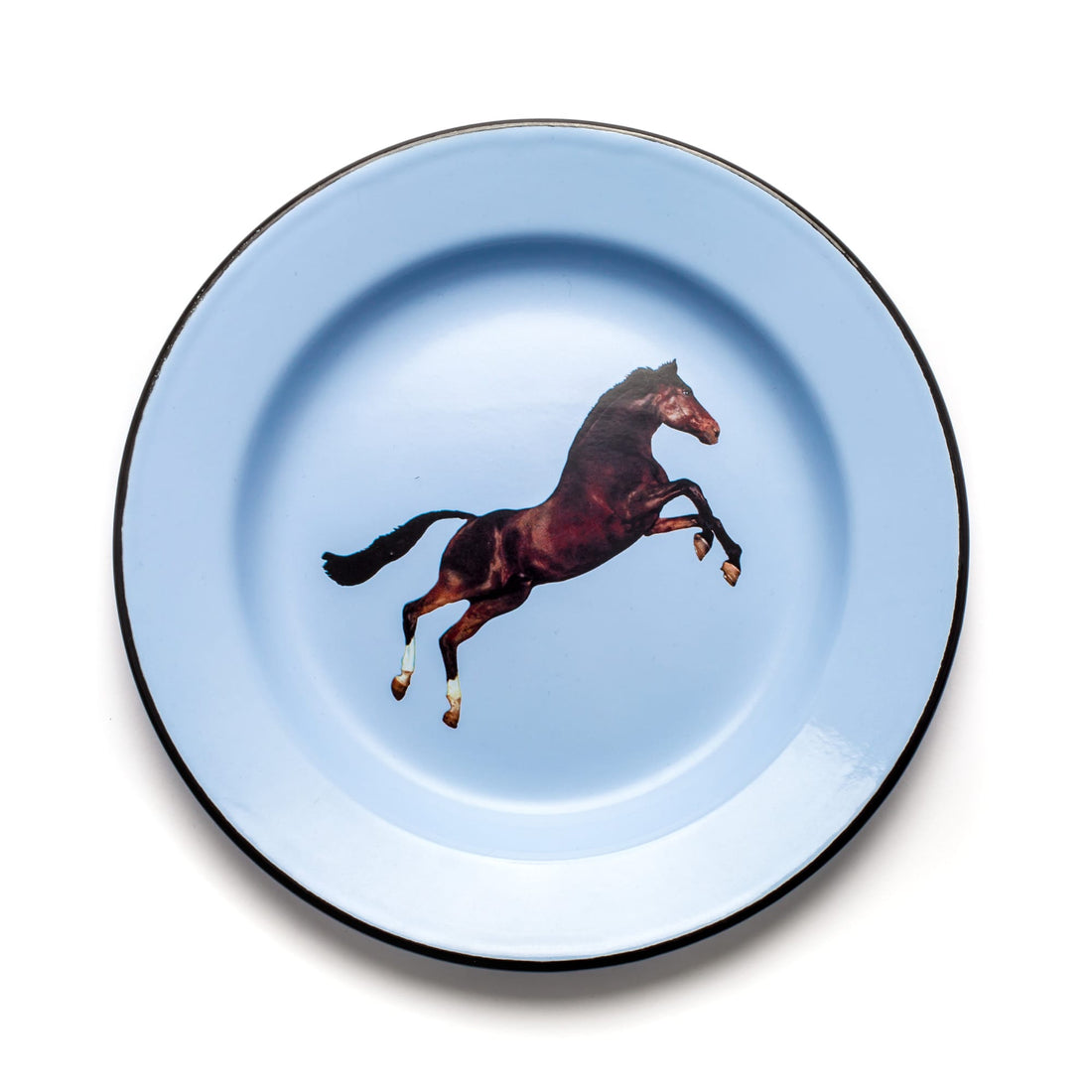 Assiette émaillée Horse de ToiletPaper - Seletti-vue 1-The Woods Gallery