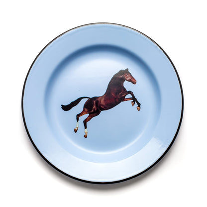 Assiette émaillée Horse de ToiletPaper - Seletti-vue 1-The Woods Gallery