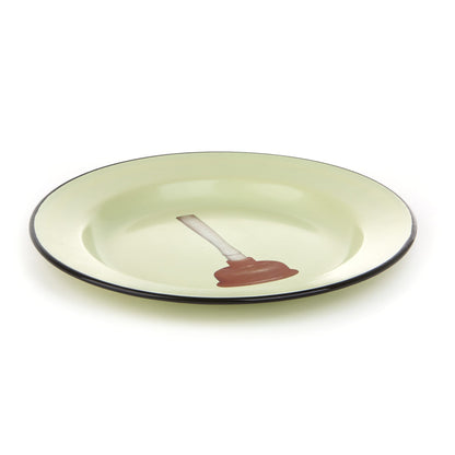 Assiette émaillée Plunger de ToiletPaper - Seletti-vue 2-The Woods Gallery