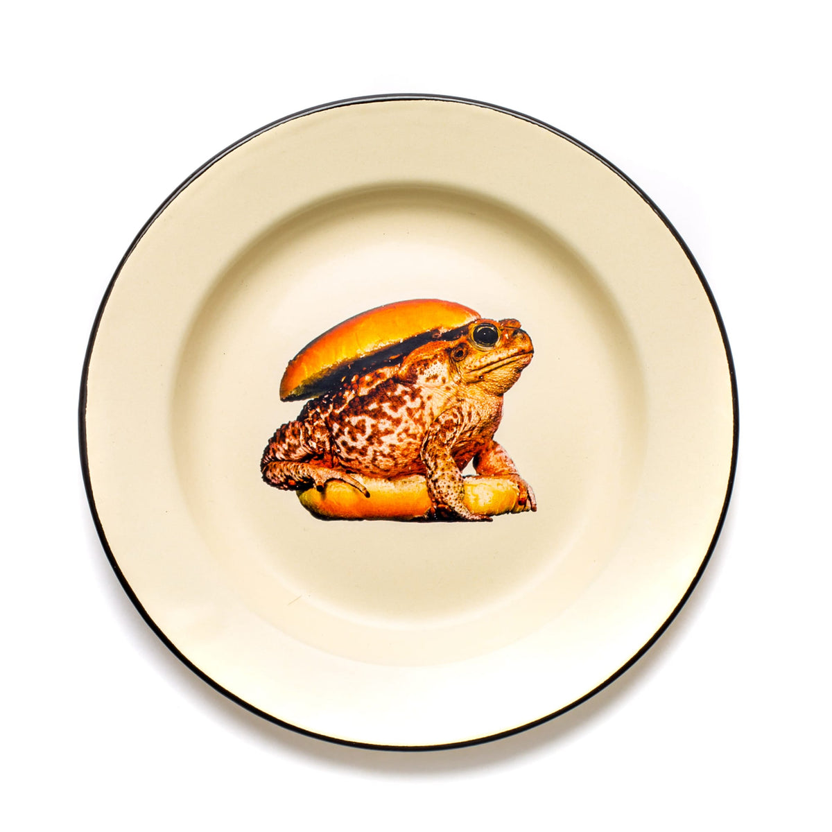 Assiette émaillée Toad de ToiletPaper - Seletti-vue 1-The Woods Gallery