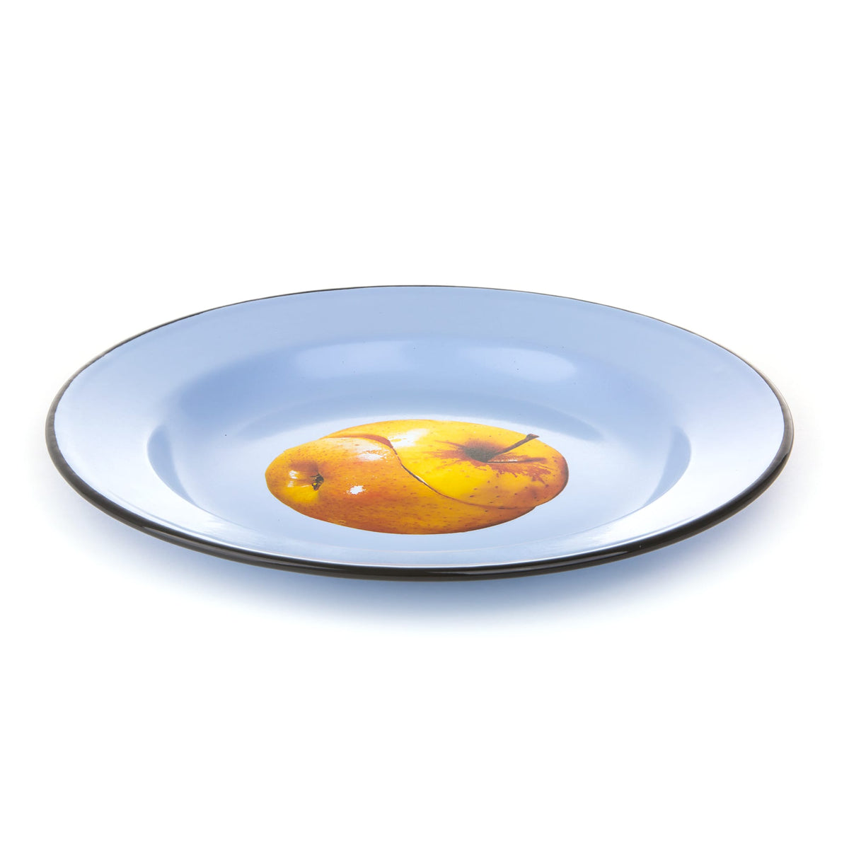 Assiette émaillée Apple de ToiletPaper - Seletti-vue 2-The Woods Gallery