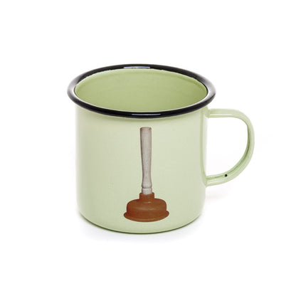 Mug émaillé Plunger de ToiletPaper - Seletti-vue 1-The Woods Gallery