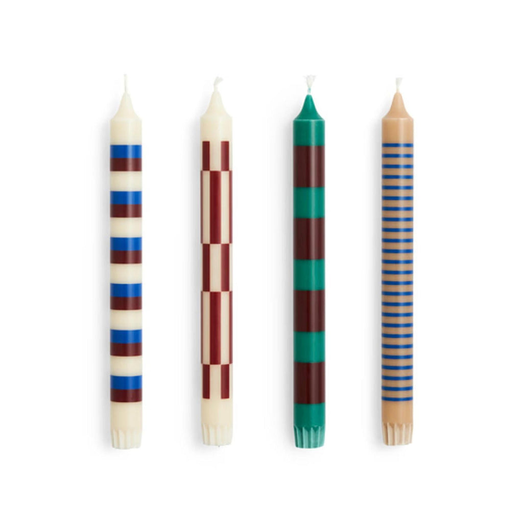 Set de 4 bougies à motifs - Hay-The Woods Gallery