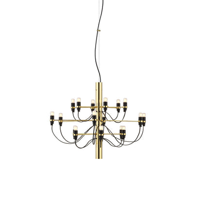 Suspension 2097 de Gino Sarfatti - Flos-Laiton-Ampoules dépolies-18 ampoules-The Woods Gallery