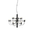 Suspension 2097 de Gino Sarfatti - Flos-Noir-Ampoules dépolies-18 ampoules-The Woods Gallery