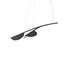 Suspension Almendra Organic de Patricia Urquiola - Flos-S2 Short, L 132,6 × l 76 cm-Anthracite-The Woods Gallery