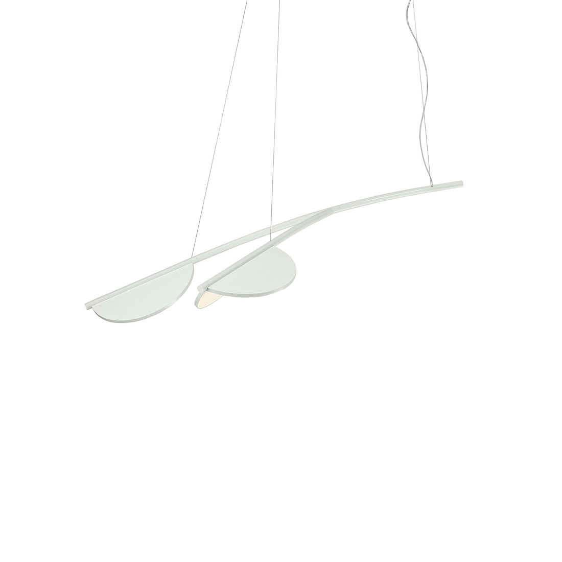 Suspension Almendra Organic de Patricia Urquiola - Flos-S2 Short, L 132,6 × l 76 cm-Blanc cassé-The Woods Gallery