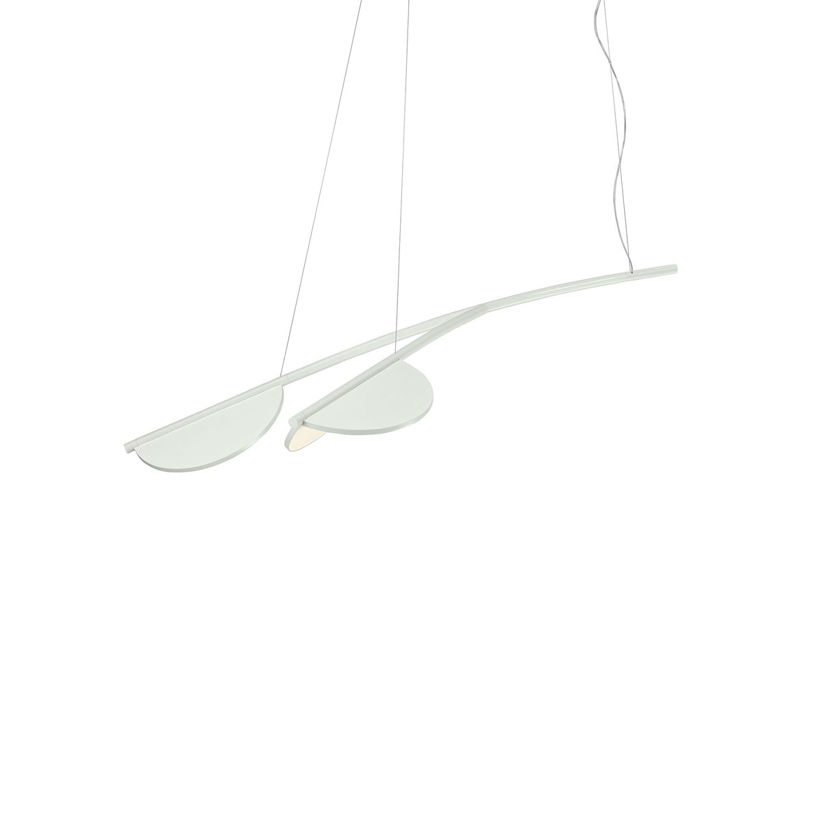 Suspension Almendra Organic de Patricia Urquiola - Flos-S2 Short, L 132,6 × l 76 cm-Blanc cassé-The Woods Gallery