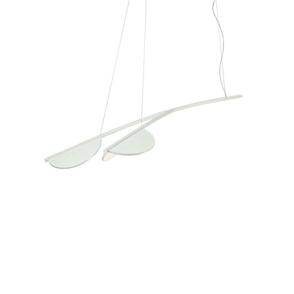 Suspension Almendra Organic de Patricia Urquiola - Flos-S2 Short, L 132,6 × l 76 cm-Blanc cassé-The Woods Gallery