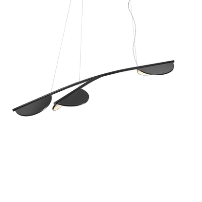 Suspension Almendra Organic de Patricia Urquiola - Flos-S3 Short, L 161,1 × l 76 cm-Anthracite-The Woods Gallery
