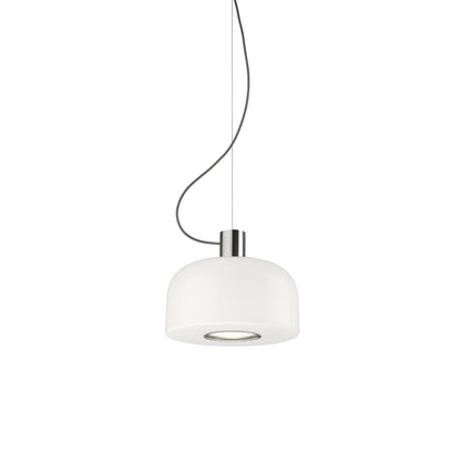Suspension Bellhop Glass S1 de Barber &amp; Osgerby - Flos-Aluminium brillant-Sans ampoule-The Woods Gallery