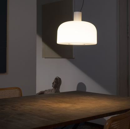 Suspension Bellhop Glass S1 de Barber &amp; Osgerby - Flos-Blanc-Sans ampoule-The Woods Gallery