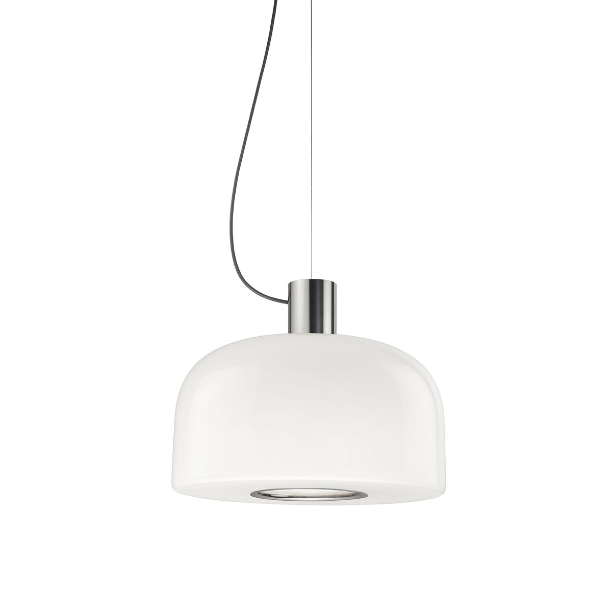 Suspension Bellhop Glass S2 de Barber &amp; Osgerby - Flos-Aluminium brillant-The Woods Gallery