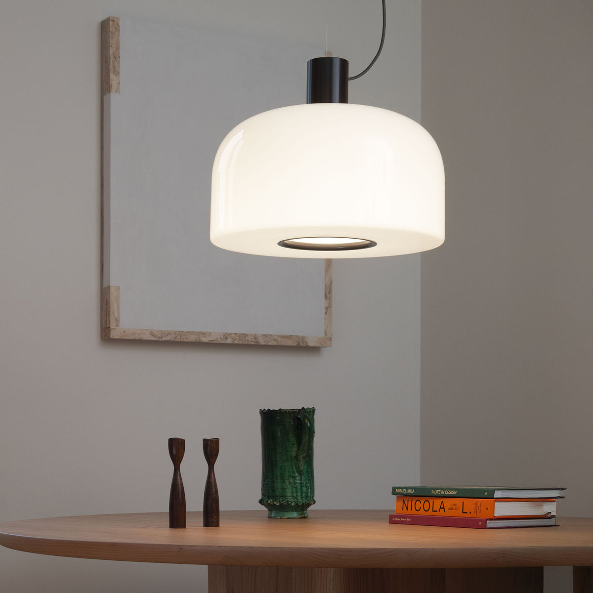 Suspension Bellhop Glass S2 de Barber &amp; Osgerby - Flos-Blanc-The Woods Gallery
